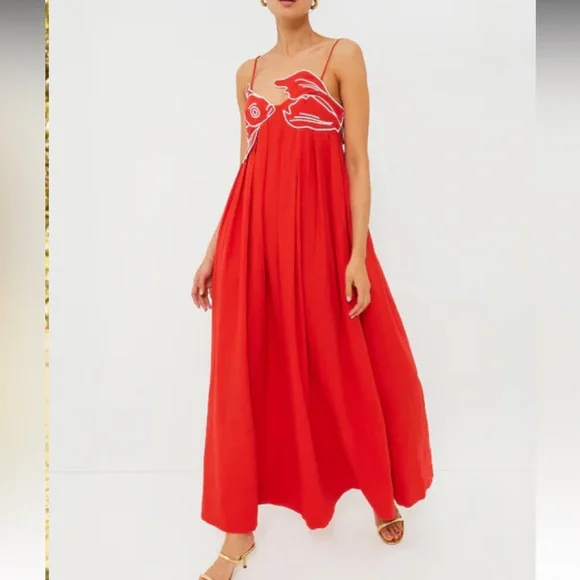 Commense | Dresses | Unique Maxi Dress Fish Design Travel Date Night  Packable Summer Light Weight | Poshmark